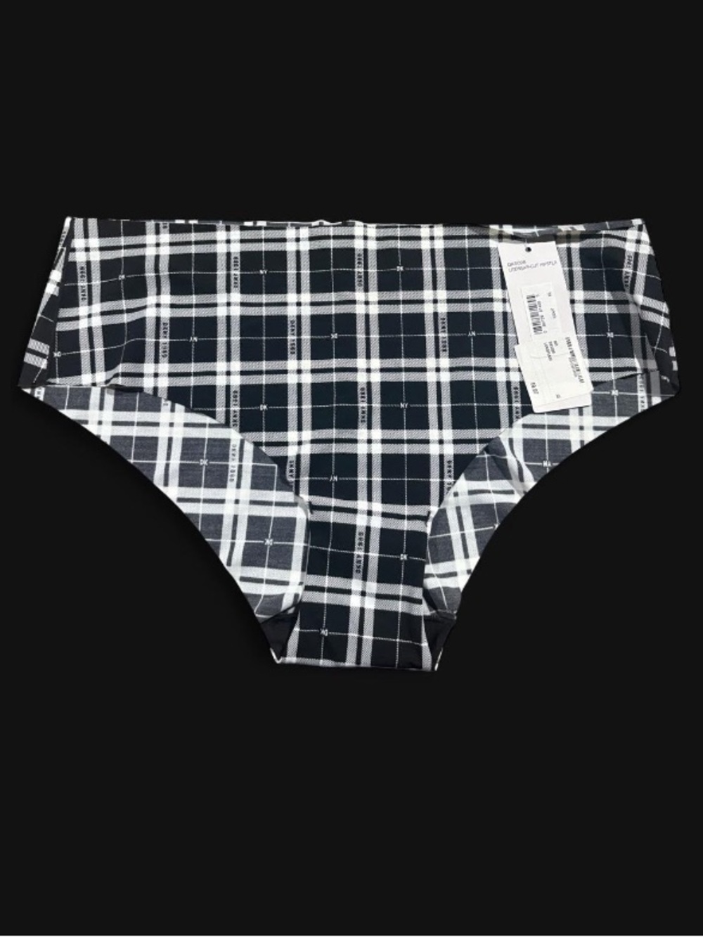 NEVER WORN DKNY black and white plaid underwear with tags size XL#plaid